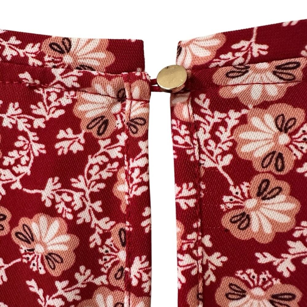 Loft Floral Drop Waist Swing Dress, size L - Picture 7 of 8